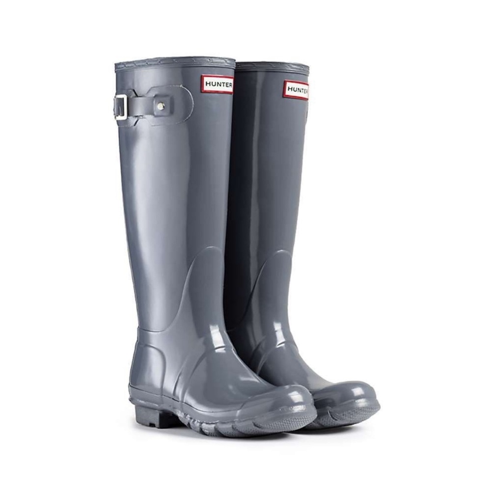 Hunters Original Glossy Grey Rain-boots